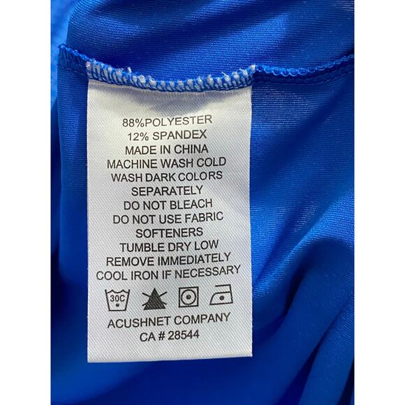 FootJoy Polo Golf Shirt Men’s Size Large Blue Diamond Pattern Short Sleeve Logo - Picture 5 of 8